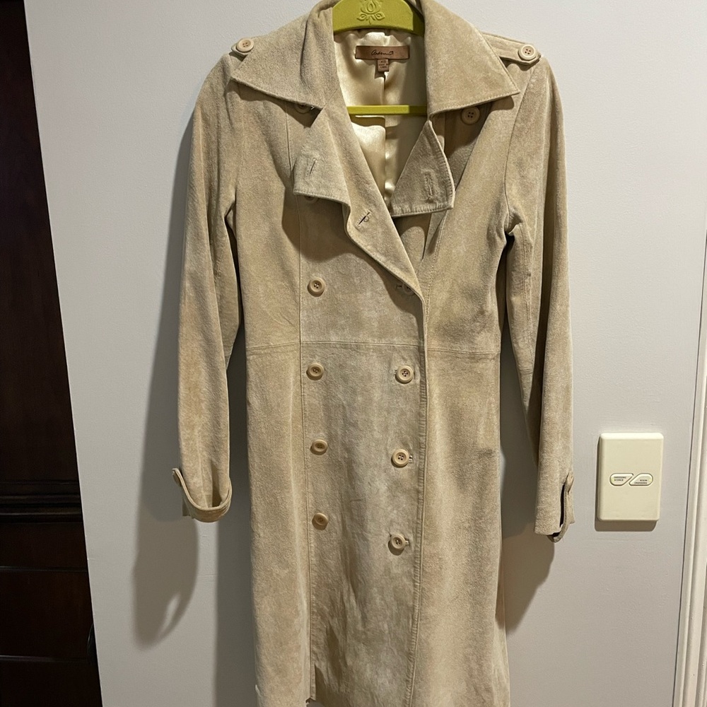 Suede Long Jacket- Arden B